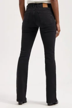 Pants Amy Bootcut Worn in Black - Kuyichi