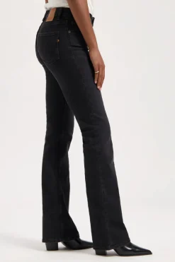 Pants Amy Bootcut Worn in Black - Kuyichi