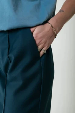 Pants Rus Straight Pants Pine Green - Colourful Rebel