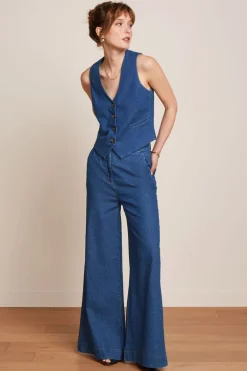 Peppa Pants Chambray Denim Blue - King Louie