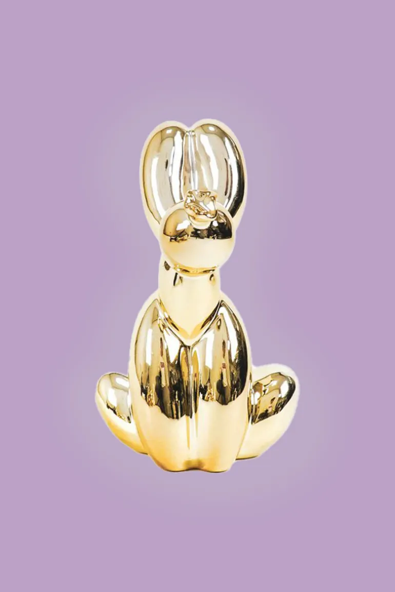 Pooping Ballon Dog - Goud