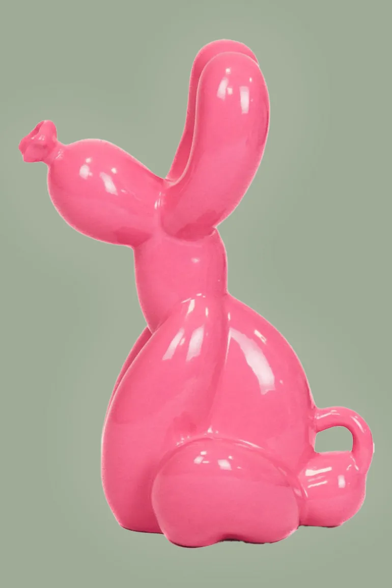 Pooping Ballon Dog - Neon Pink