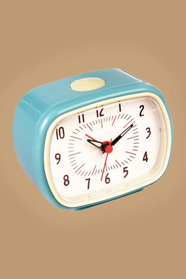 Retro Wekker Blue