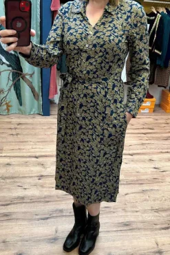Shirt Dress Khaki Floral - Nomads