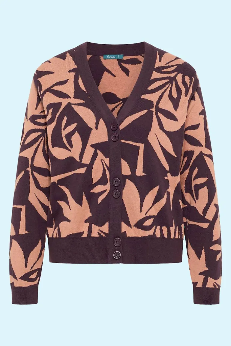 Soft Cardigan Plum - Tranquillo