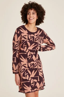 Soft Knitted Dress Plum - Tranquillo