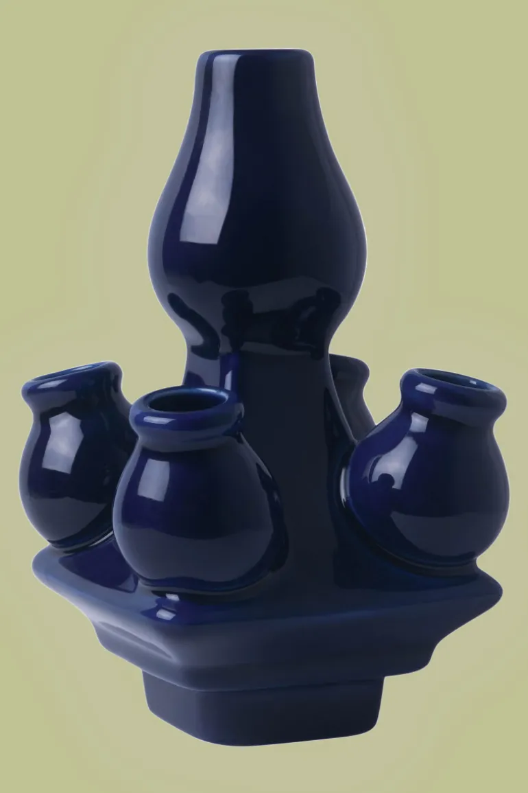 Stapelgekte Donkerblauw Top - Tulpenvaas