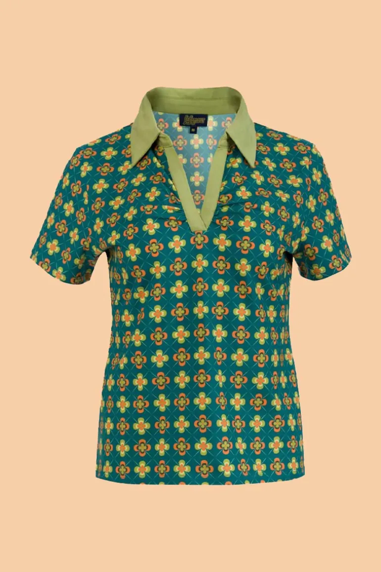 Suzy Top Short Sleeve Small Vintage Fever - LaLamour