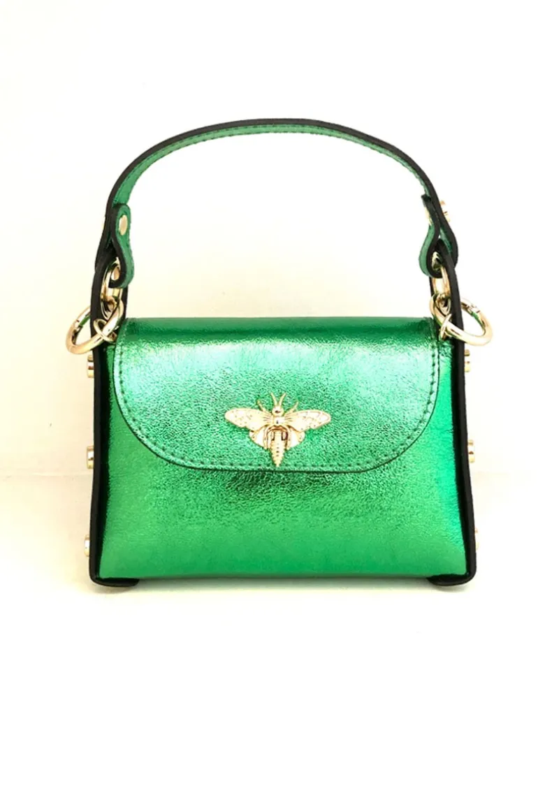 Tasje Bee Metallic Green