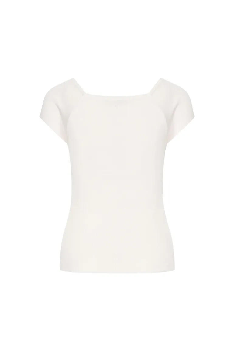 Top Short Sleeve Off White - Zilch