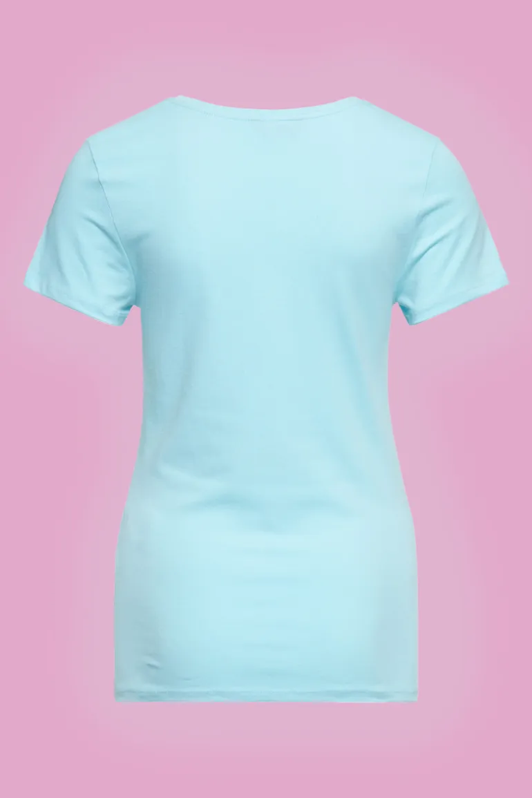 T-shirt I'm Not Your Angel Sky Blue - Queen Kerosin