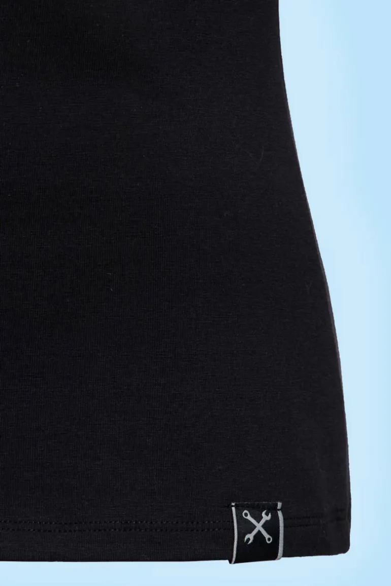 T-shirt Lucky Black - Queen Kerosin