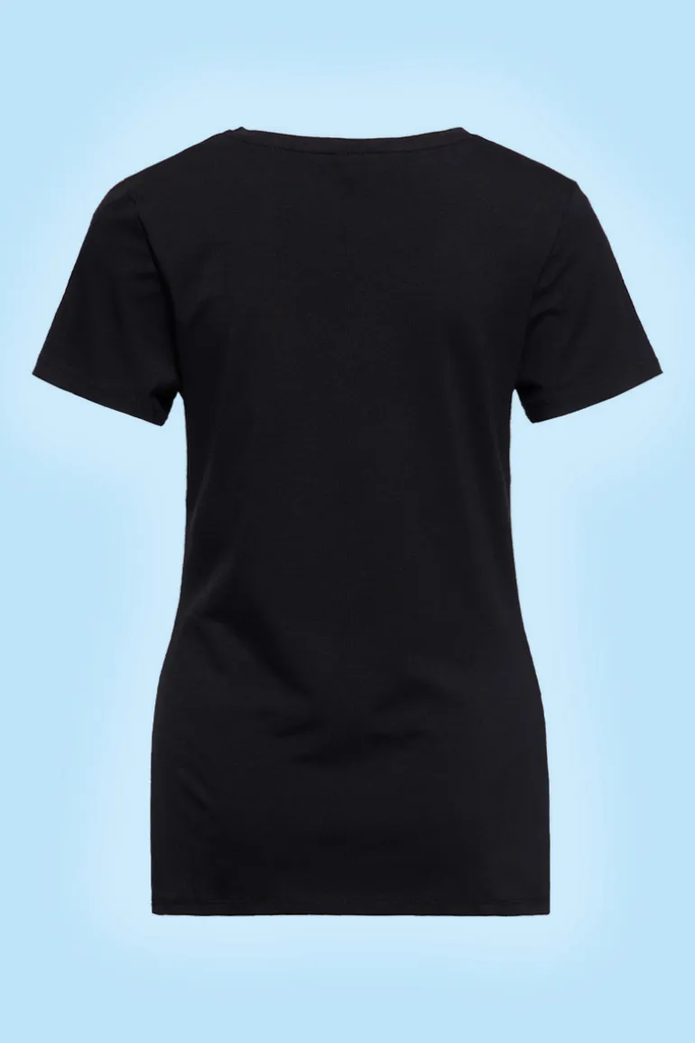 T-shirt Lucky Black - Queen Kerosin