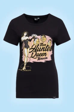 T-shirt Man Hunter Black - Queen Kerosin