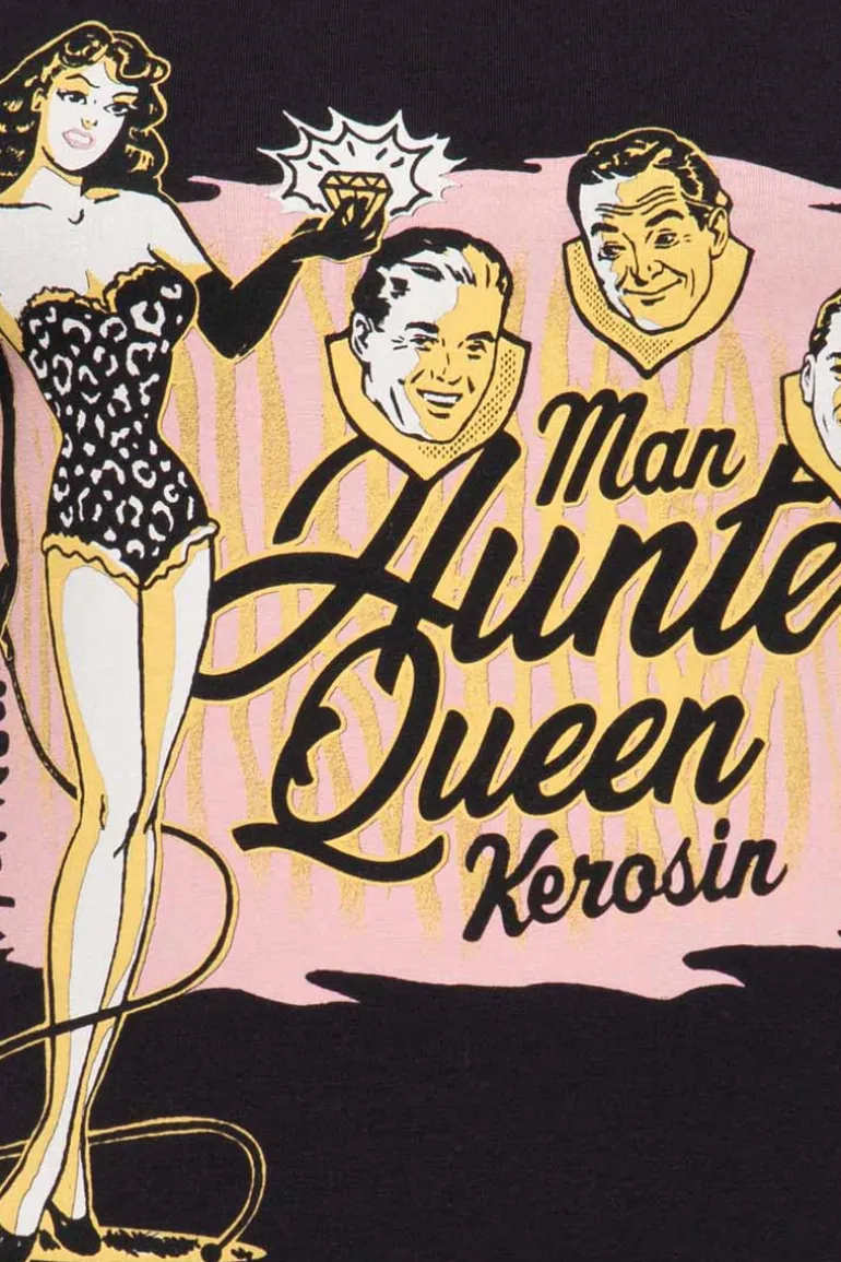 T-shirt Man Hunter Black - Queen Kerosin