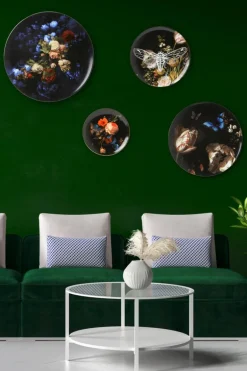 Wandbord Vlindertuin Zwart