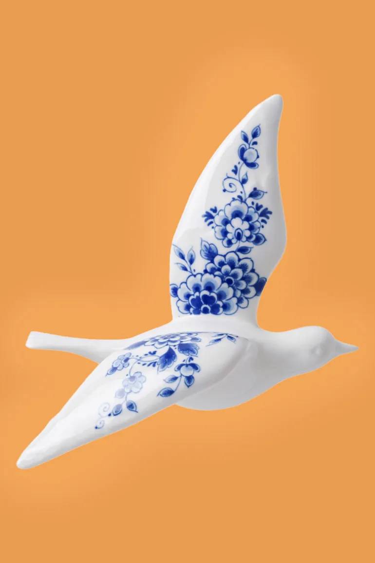 Wandvogel Delfts Blauw 2