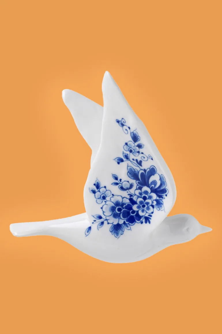 Wandvogel Delfts Blauw 1